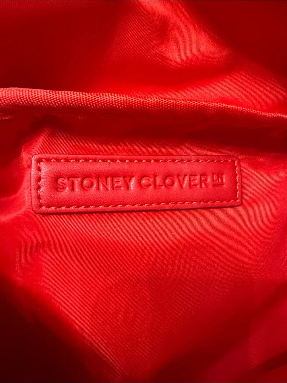 New - Stoney Clover Jumbo Red Patent Crossbody Belt Bag